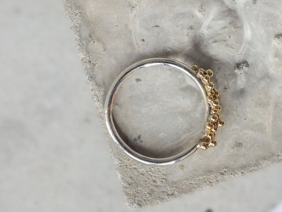 Bubble ring | 18K Gold and Silver - Milly Maunder Designs