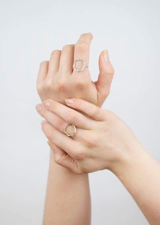 Load image into Gallery viewer, Halo Ring | Sterling Silver - Milly Maunder Designs
