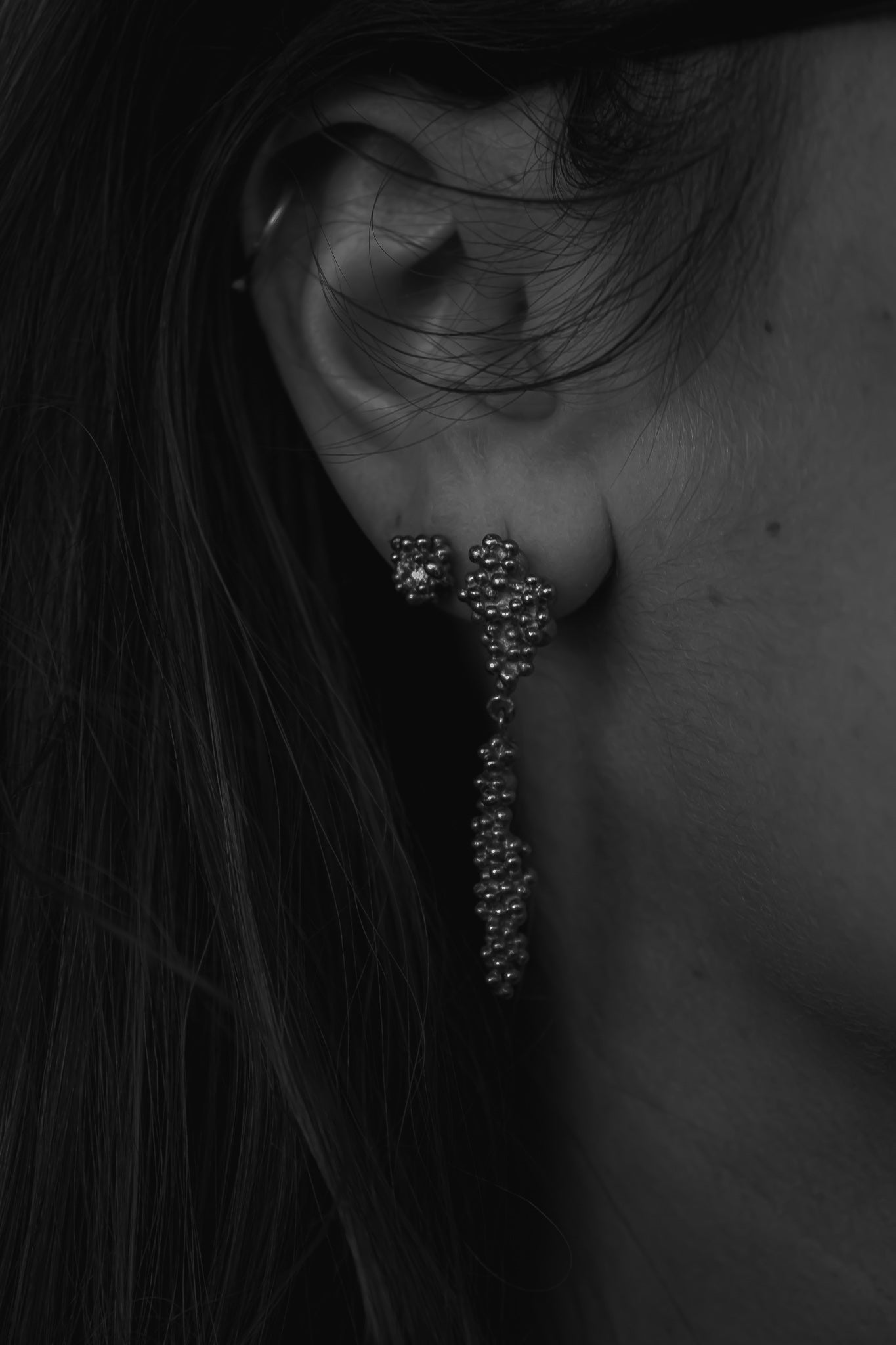Barnacles Drop studs | Sterling Silver - MILLY MAUNDER