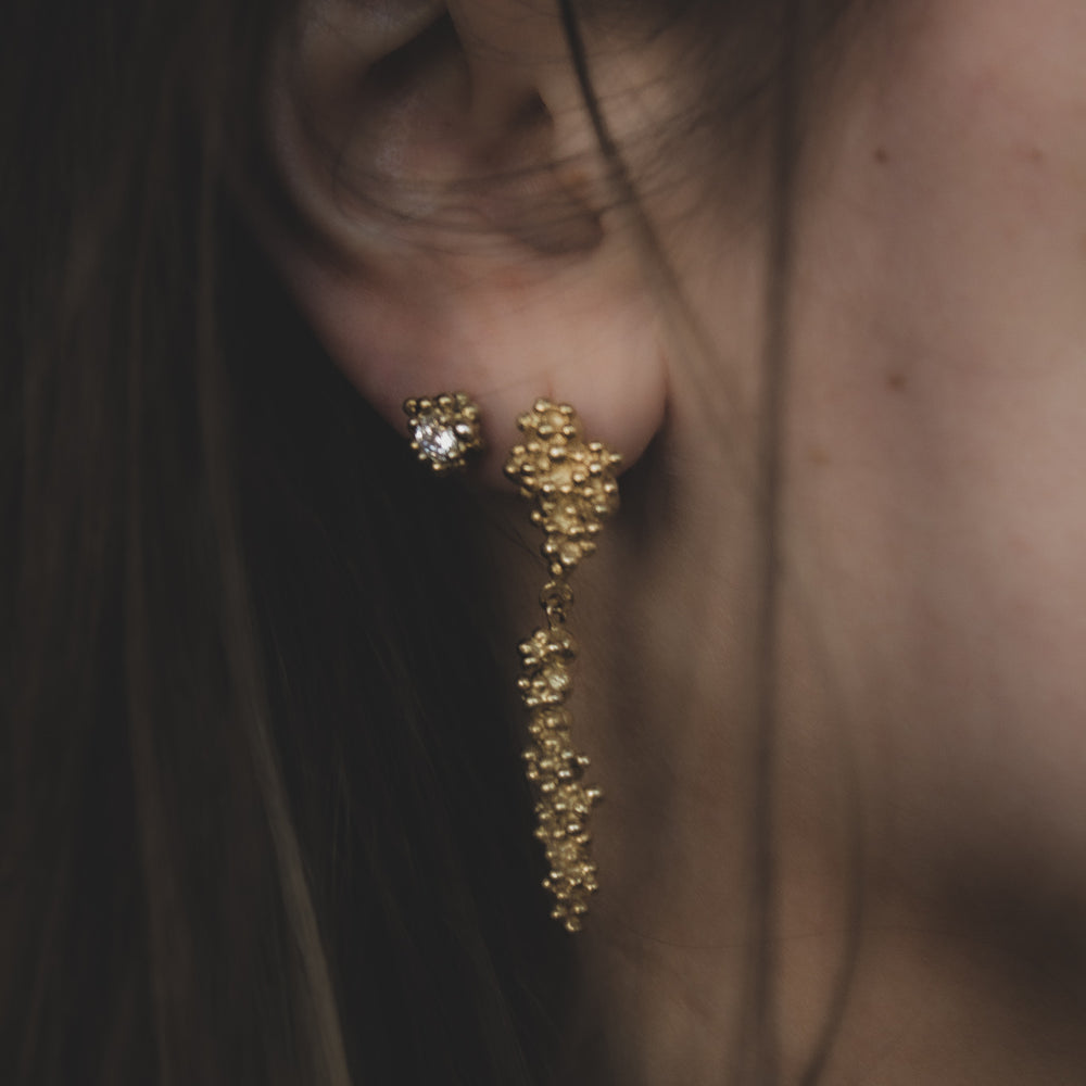 Barnacles Drop studs | 18k Gold Plated - MILLY MAUNDER