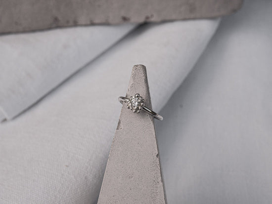 CZ Granulation Ring | Sterling Silver - MILLY MAUNDER