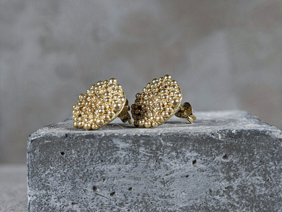 Bubble disc Studs | 18K GOLD plated - Milly Maunder Designs