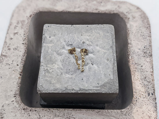 Load image into Gallery viewer, Mini Bar Studs | 18k Gold Plated - Milly Maunder Designs
