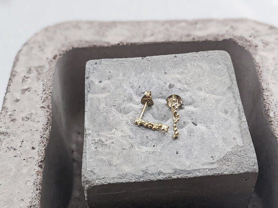 Mini Bar Studs | 18k Gold Plated - Milly Maunder Designs