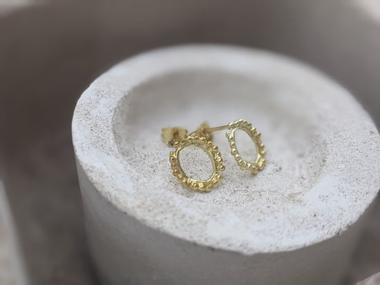 Mini Halo studs | 18k Gold Plated - Milly Maunder Designs