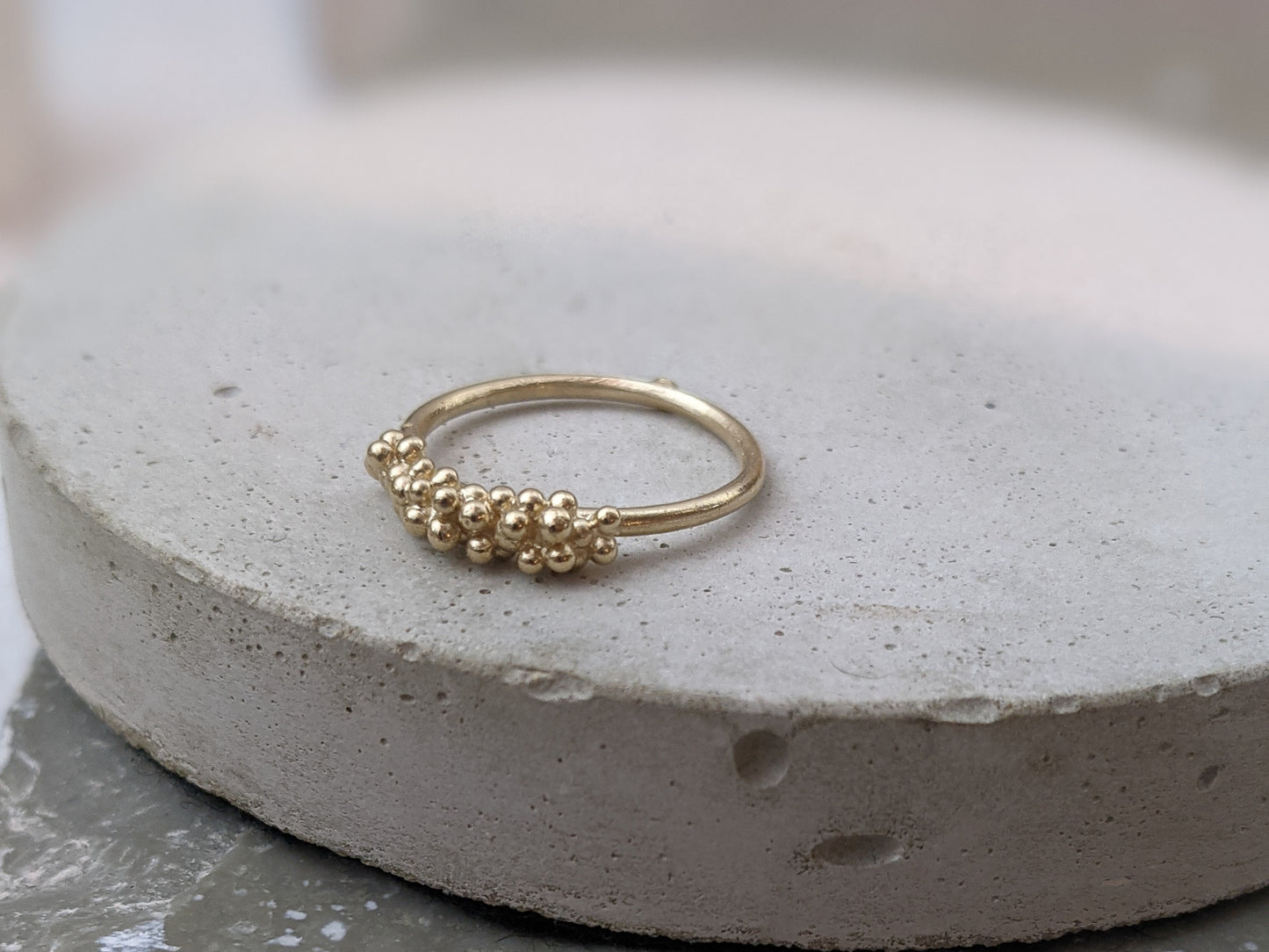 9k Yellow gold Bubble ring - Milly Maunder Designs