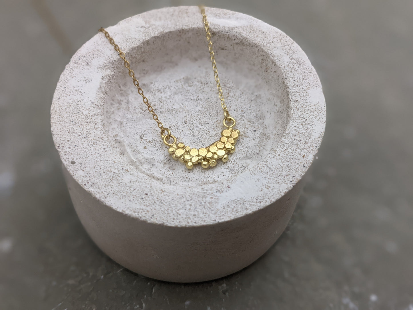 Half Moon Cluster pendant | Gold Plated - Milly Maunder Designs
