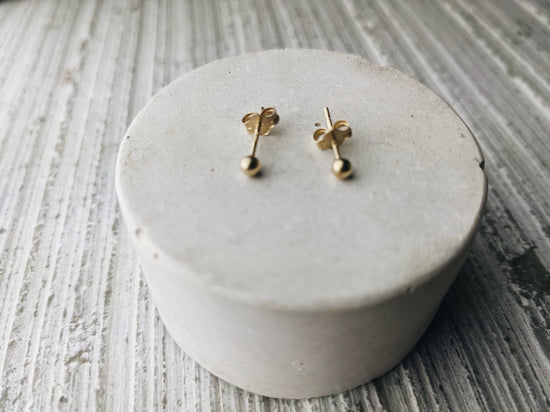 Mini Bubble Studs | Gold Plated - Milly Maunder Designs