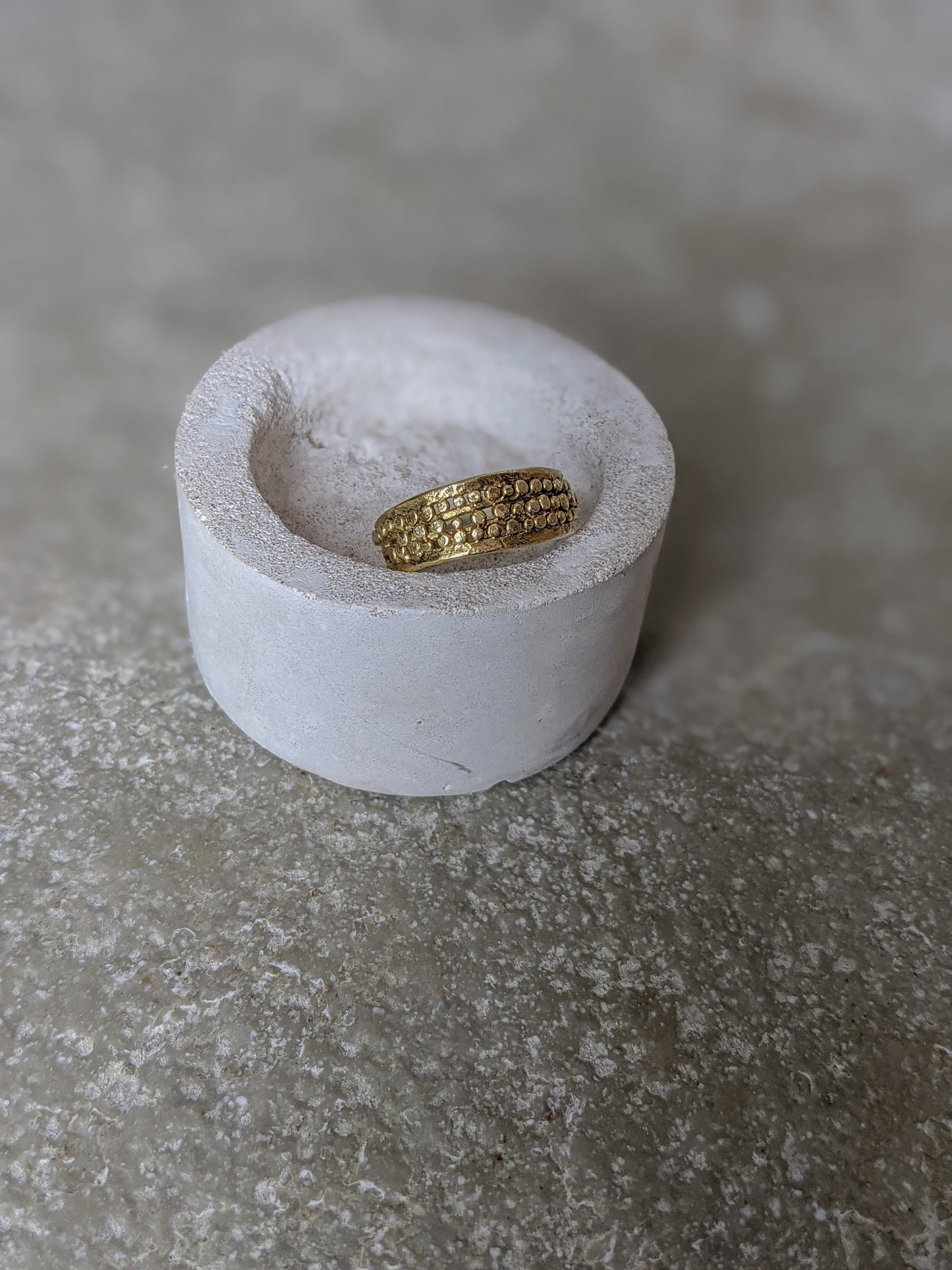 Chunky Pebble scatter ring | 18k Gold Plated - Milly Maunder Designs