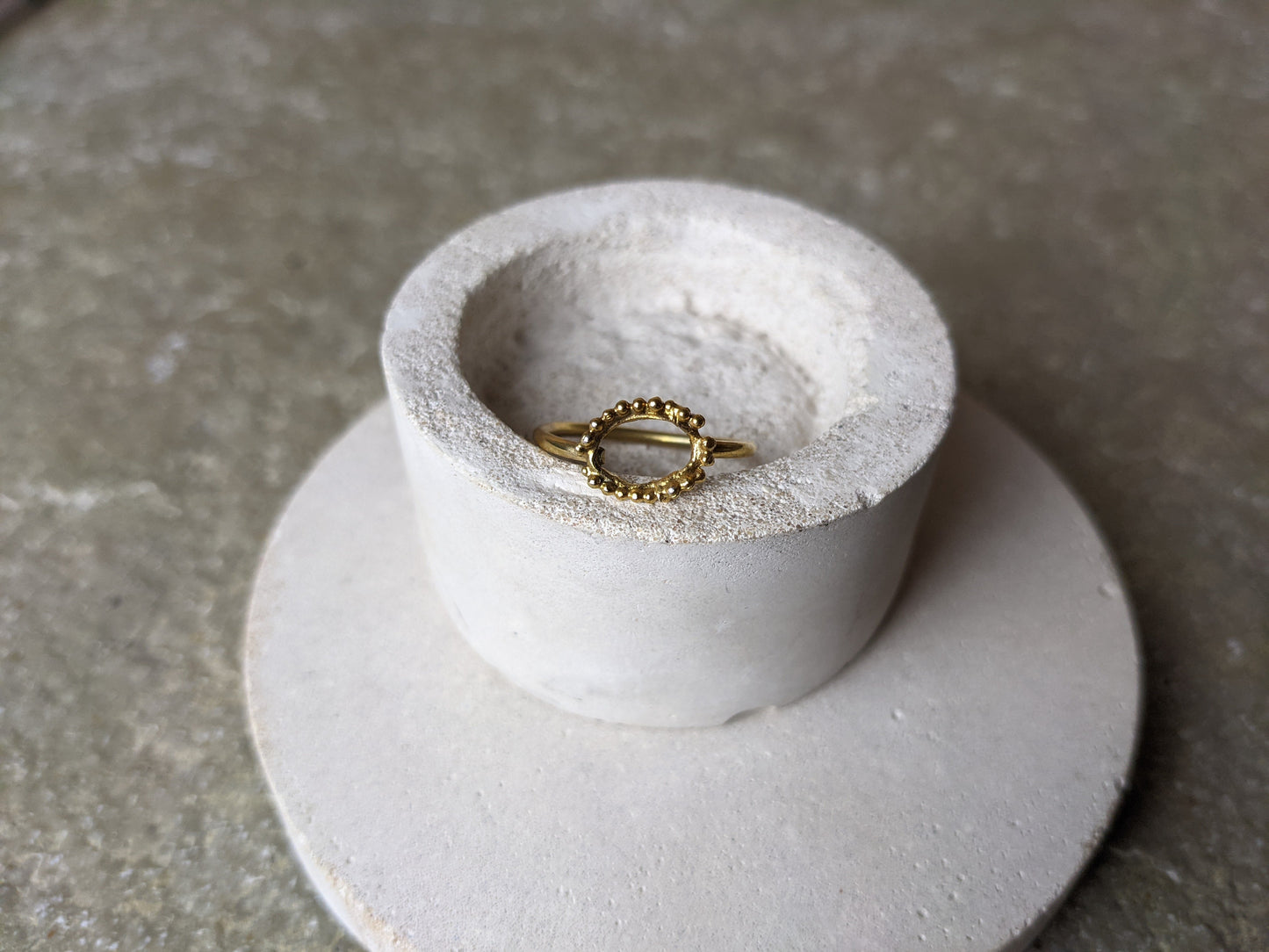 Load image into Gallery viewer, Mini Halo ring | Gold Plated - Milly Maunder Designs
