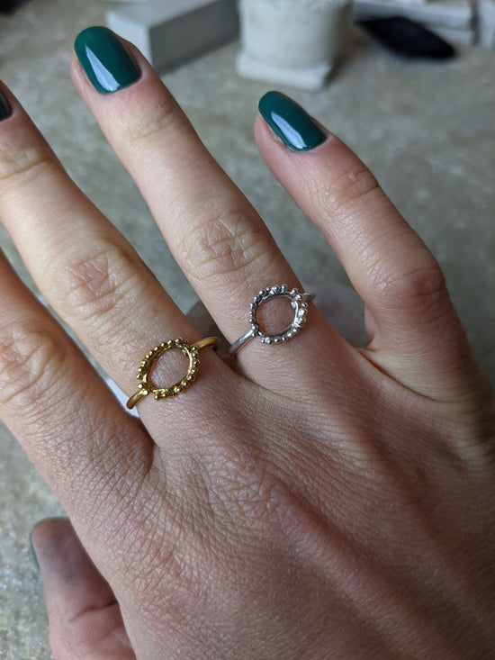 Mini Halo ring | Sterling Silver - Milly Maunder Designs