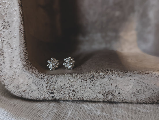 Load image into Gallery viewer, Sea Urchin Studs | Sterling Silver - MILLY MAUNDER

