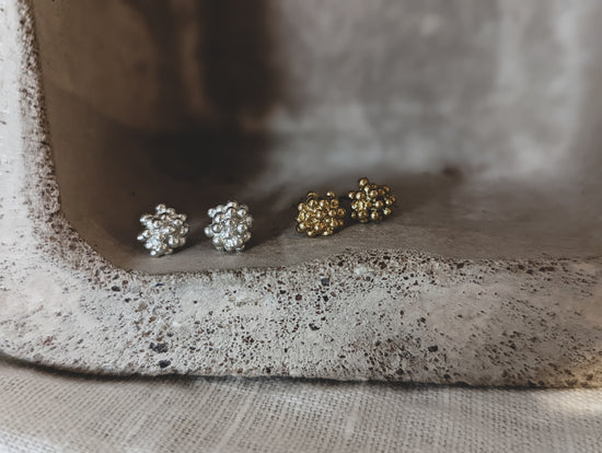 Load image into Gallery viewer, Sea Urchin Studs | Sterling Silver - MILLY MAUNDER
