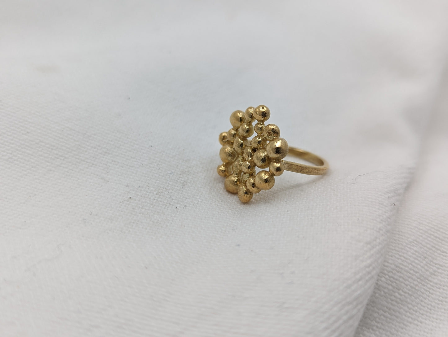 Load image into Gallery viewer, Molten Disc Ring | GOLD PLATED
