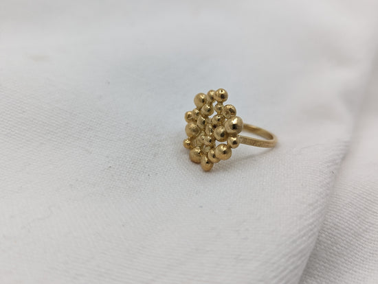 Molten Disc Ring | GOLD PLATED