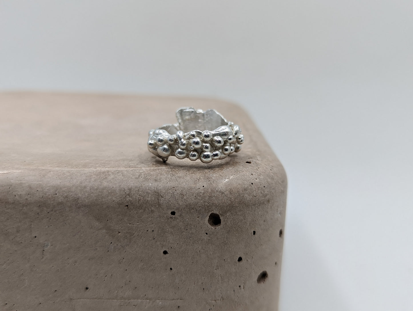 Chunky molten drip ring | Sterling Silver