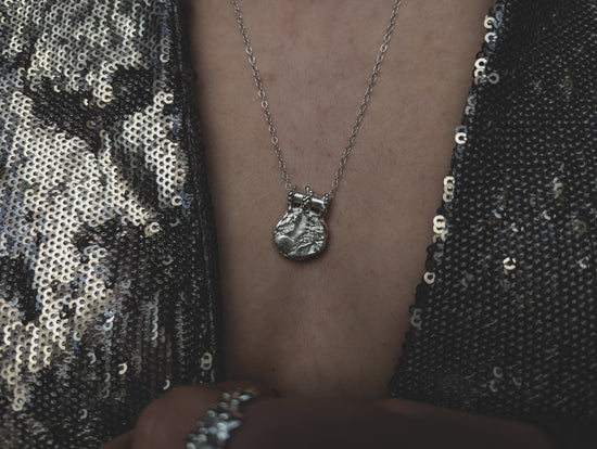 The Molten Coin Medallion | Sterling Silver