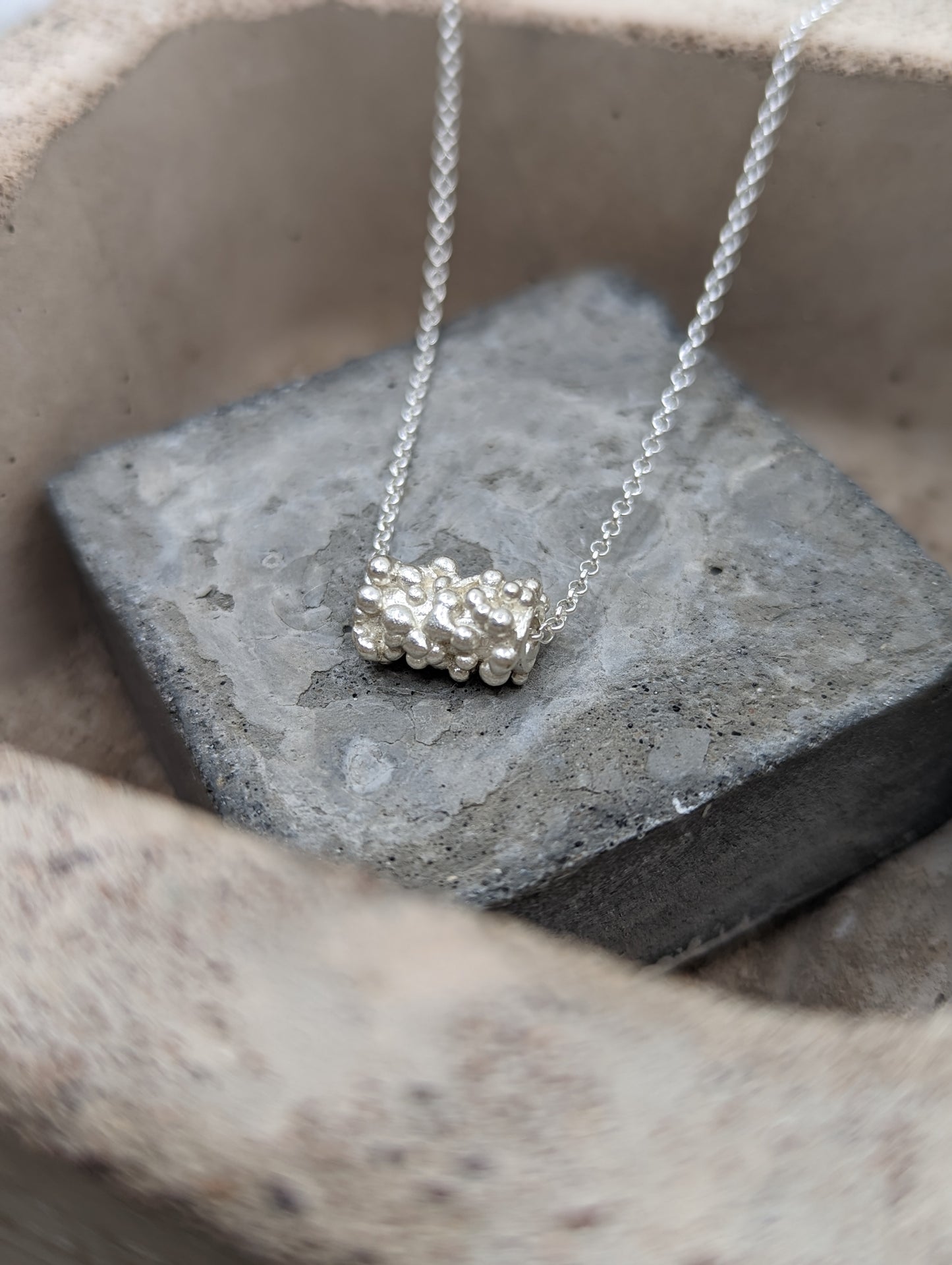 Load image into Gallery viewer, Bead pendant | Sterling Silver
