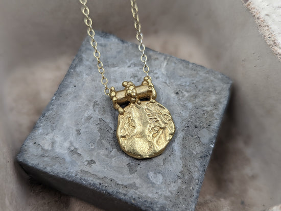 The Molten Coin Medallion | 18ct Yellow gold Plated