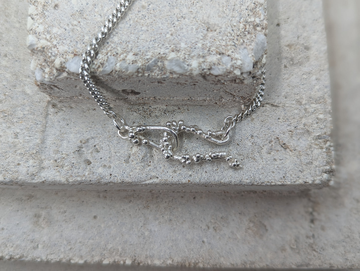 Hook Clasp Bracelet | Sterling Silver 8