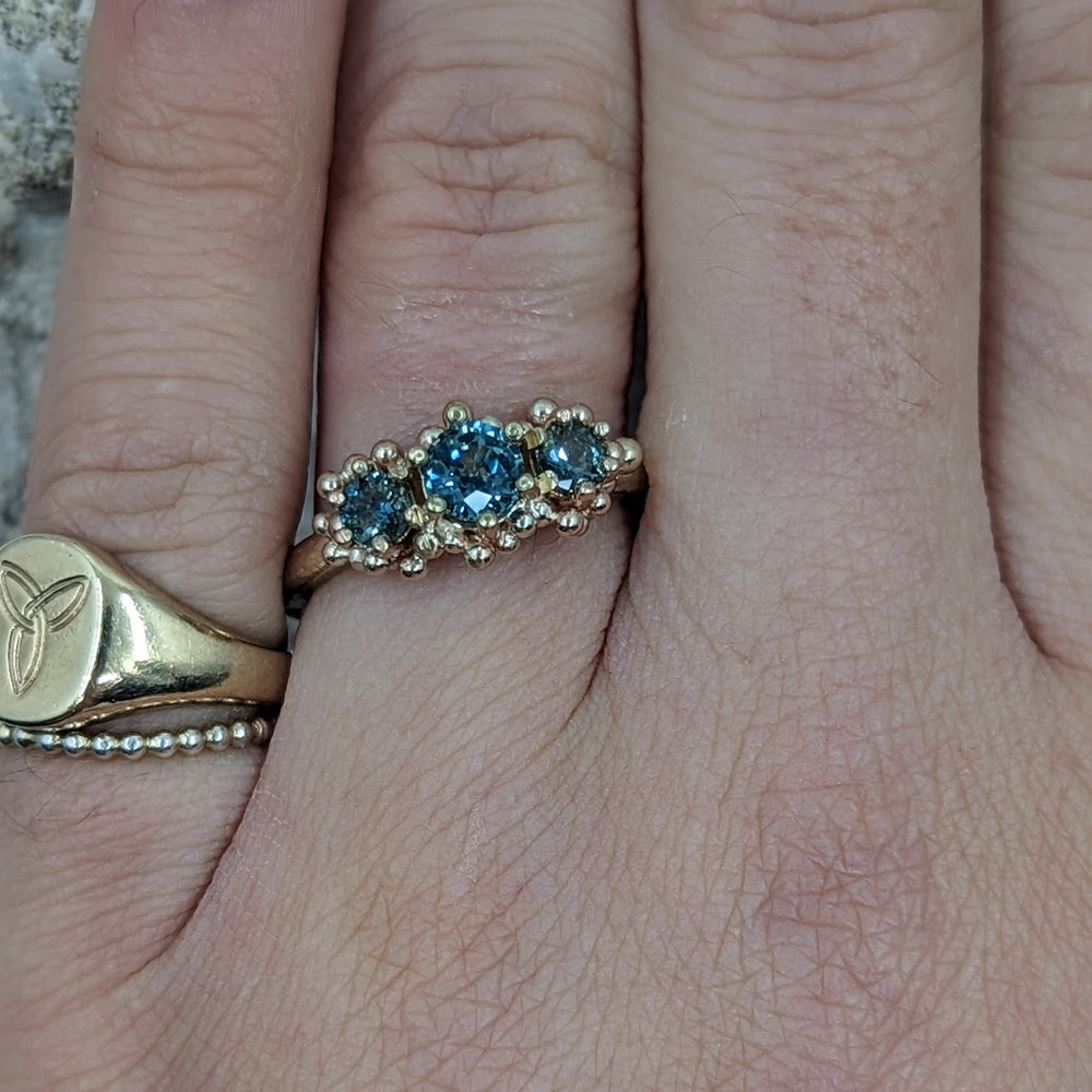 The Montana Sapphire Trilogy | 9k Yellow Gold - MILLY MAUNDER