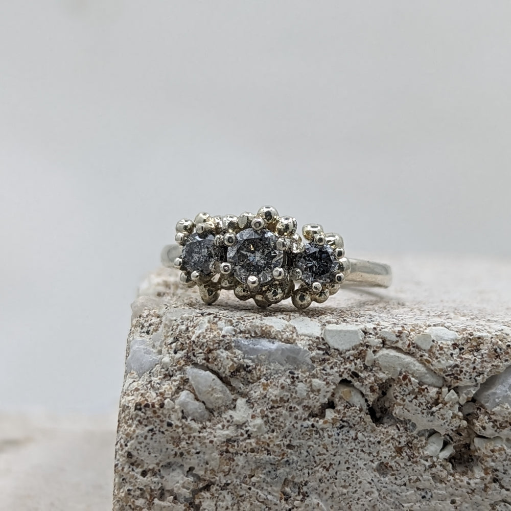 The Salt & Pepper Trilogy | 9k White Gold - MILLY MAUNDER