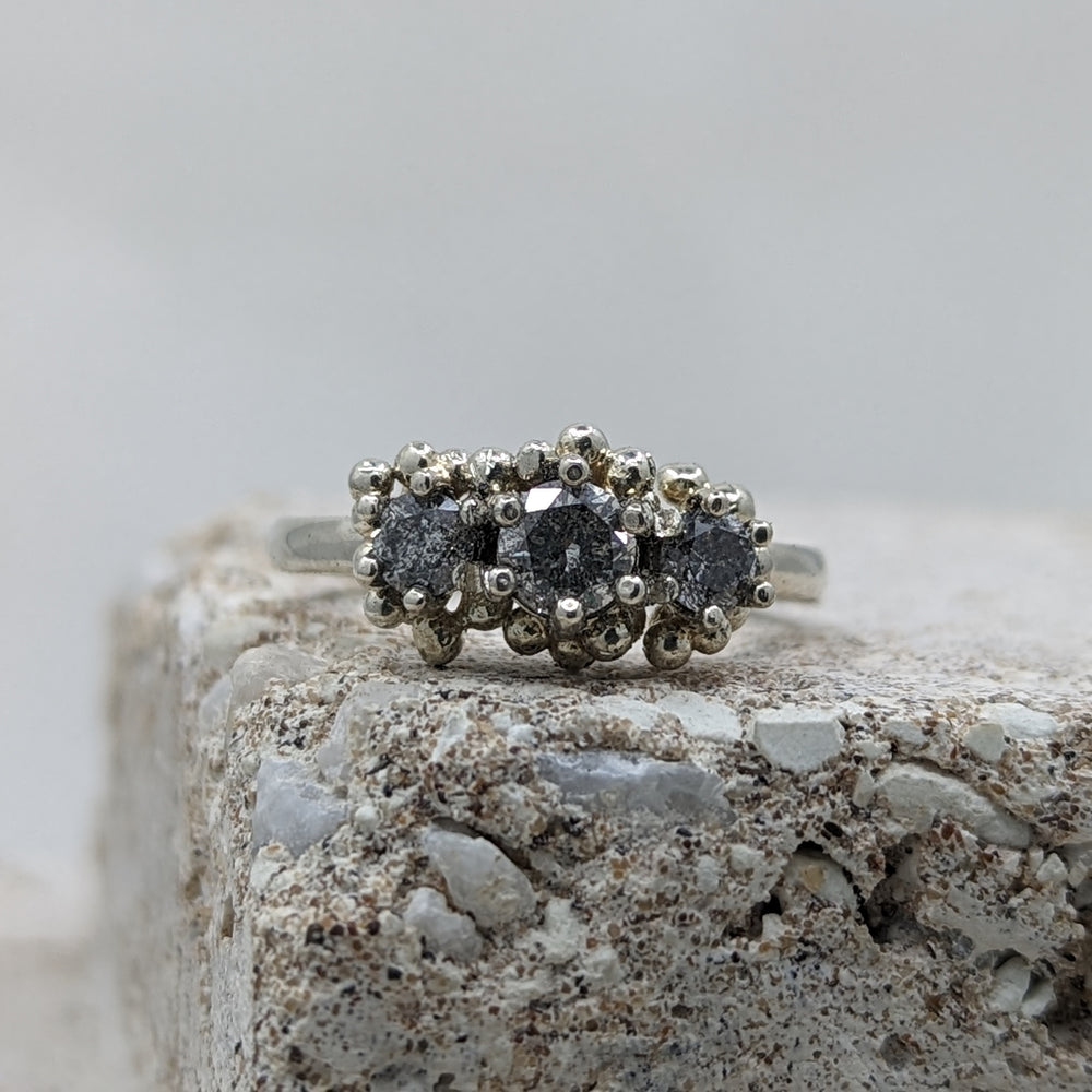 The Salt & Pepper Trilogy | 9k White Gold - MILLY MAUNDER
