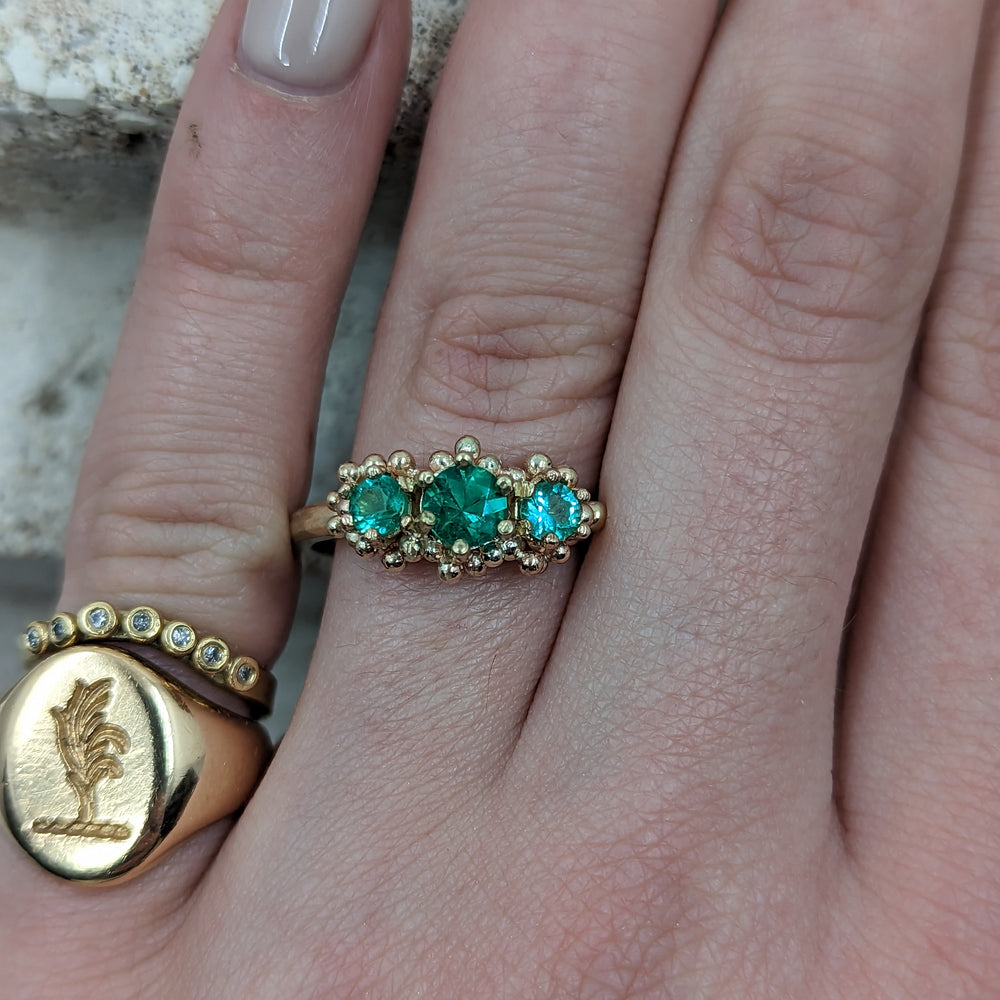 The Emerald Trilogy | 9k Yellow Gold - MILLY MAUNDER