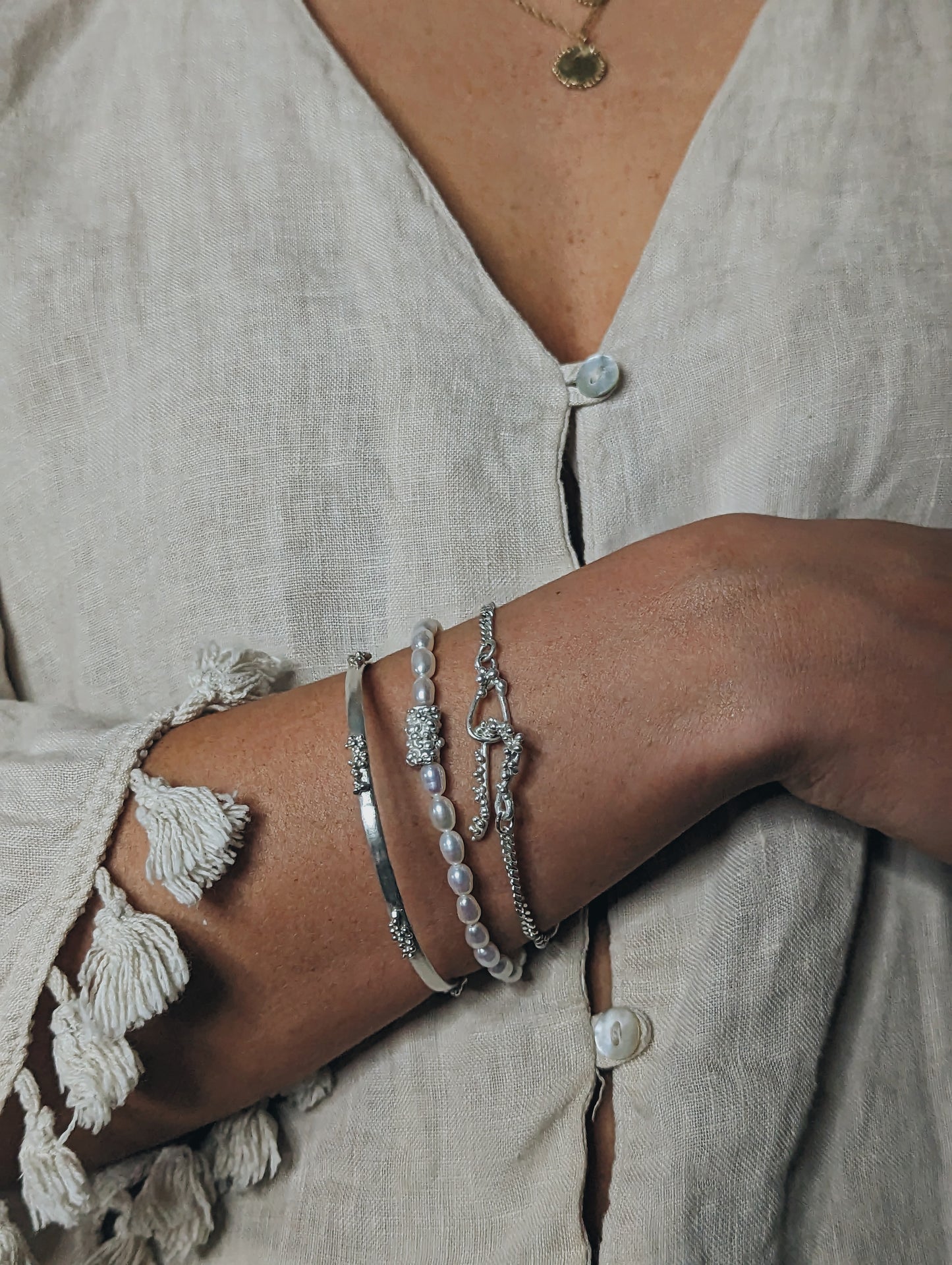 Hook Clasp Bracelet  Sterling Silver – MILLY MAUNDER