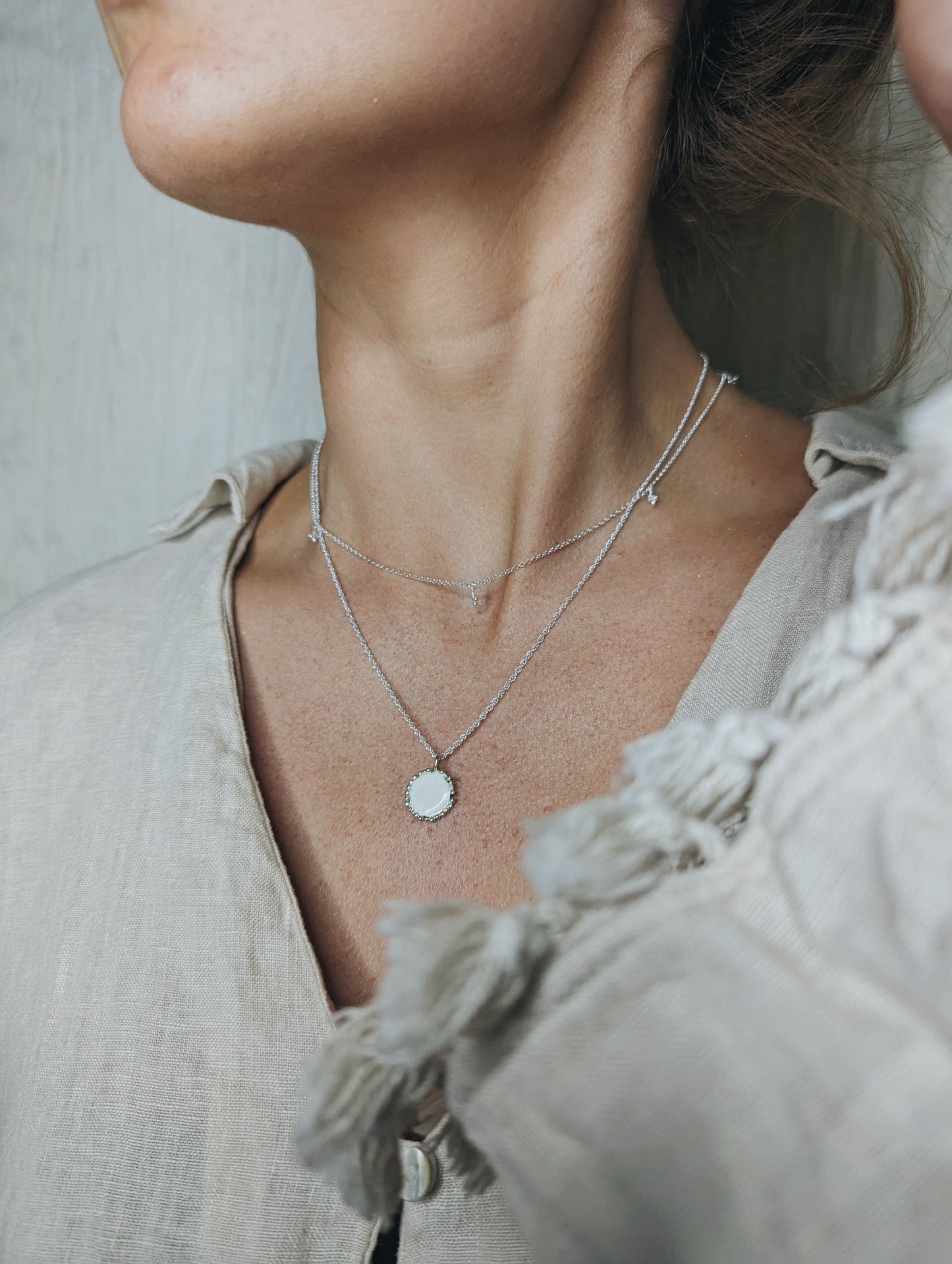 Load image into Gallery viewer, Mini trio bubble pendant | Sterling Silver - MILLY MAUNDER
