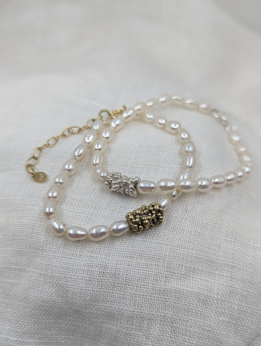 Pearl and bead Bracelet | Sterling silver – MILLY MAUNDER