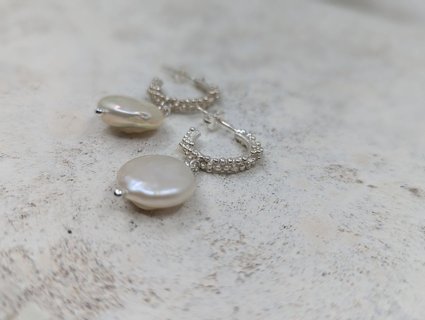 Mini Budo pearl drops | Sterling Silver - MILLY MAUNDER