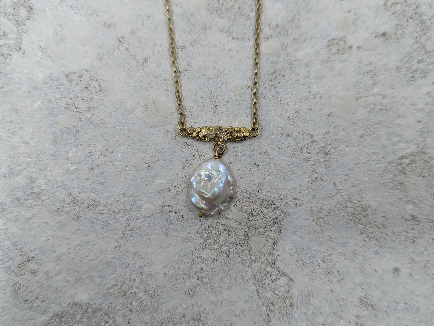 Baroque Pearl Pendant - Gold Plated - MILLY MAUNDER