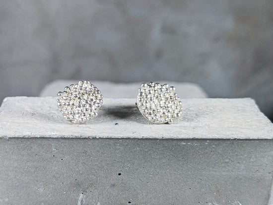 Bubble disc Studs | Sterling Silver - Milly Maunder Designs